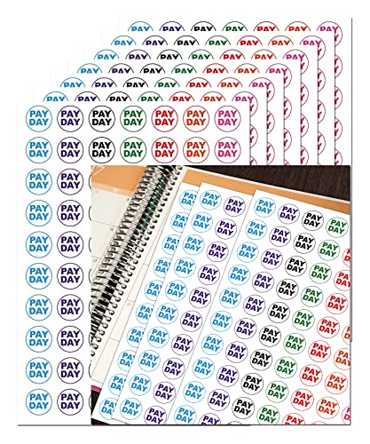 Well Tile Pay Day Planner Stickers Dot Labels 3/4 Inch Daily Planner Calendar Organizer Stickers Tracking Pay Planner Reminder Labels for Scrapbooking Crafting Planners & Journals 700 Pcs, 0.75 Inch