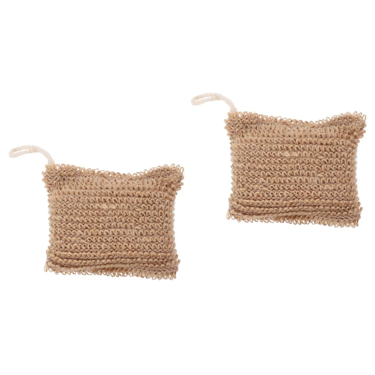 ABOOFAN 2 Piezas Toallita De Baño Bola De Baño Loción Corporal Para Hombres Depurador De Esponja De Esponja De Ducha Toallas De Baño Bebé Esponjas Cuerpo Ramio De Plantas Naturales Yute