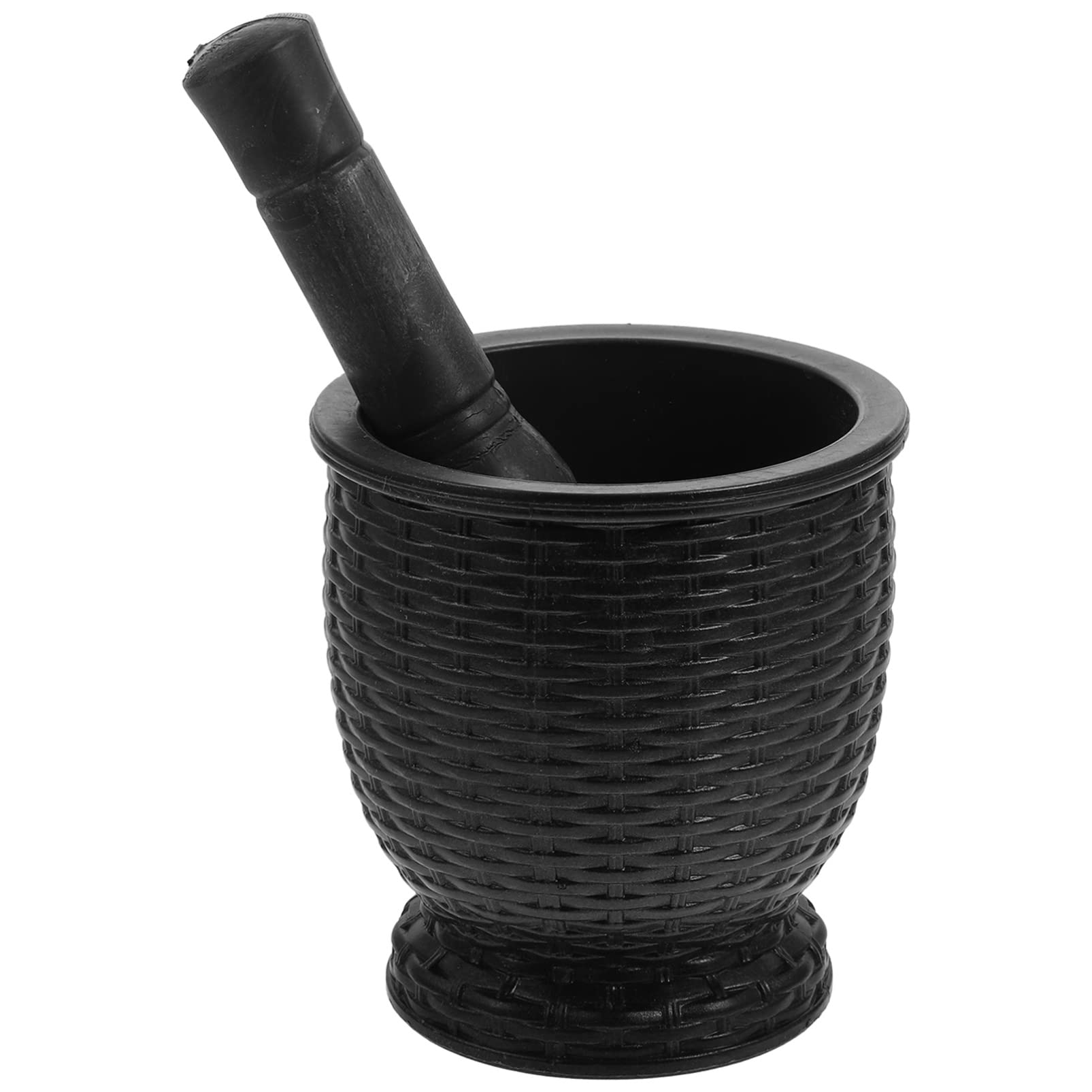 and Pestle Set for and Garlic Masher Manual Plastic Garlic Ginger Pestle Set for Home Kitchen Use Black