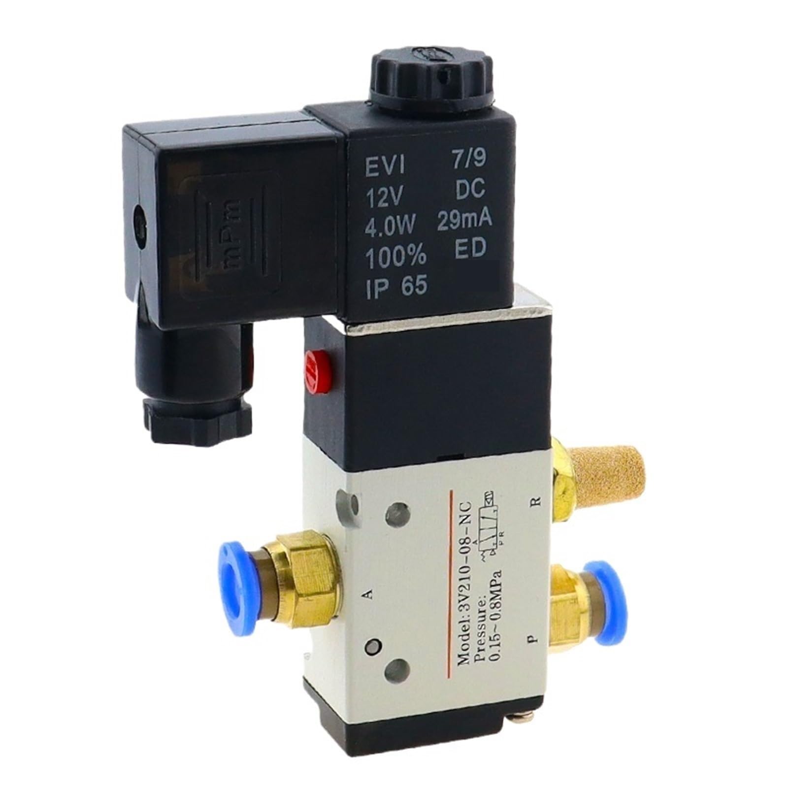Électrovanne de commande pneumatique 3V210-08 AC110V pour circuit d'air