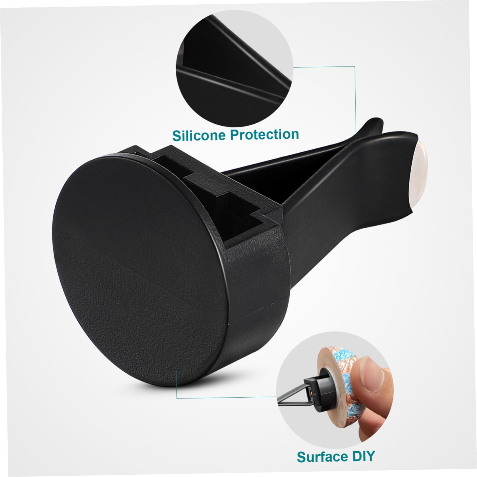 Sosoport Clip per Bocchetta di Ventilazione Auto, 100 Pezzi, Metallo e Plastica, Nero, per Fai da Te e Decorazione Abitacolo
