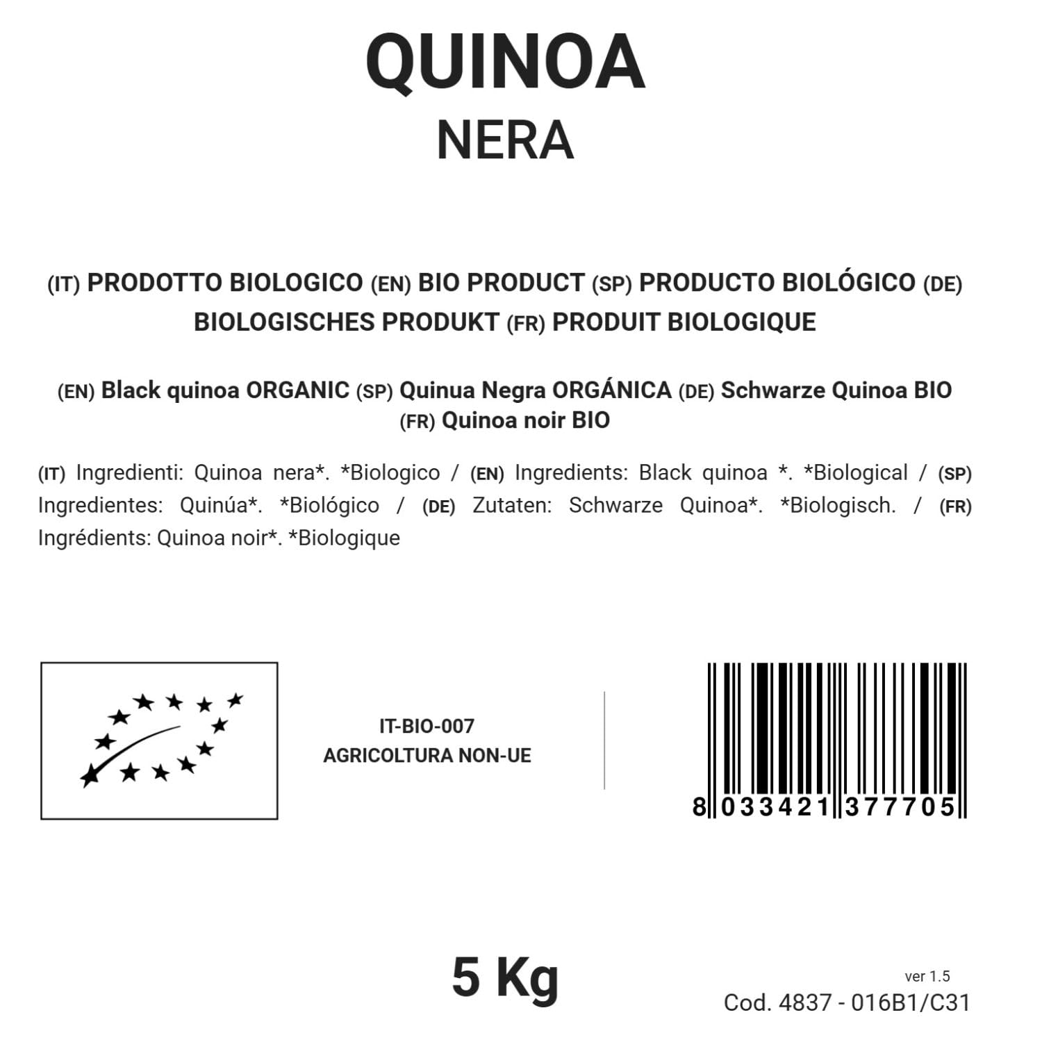 Quinoa noir bio 5 kg