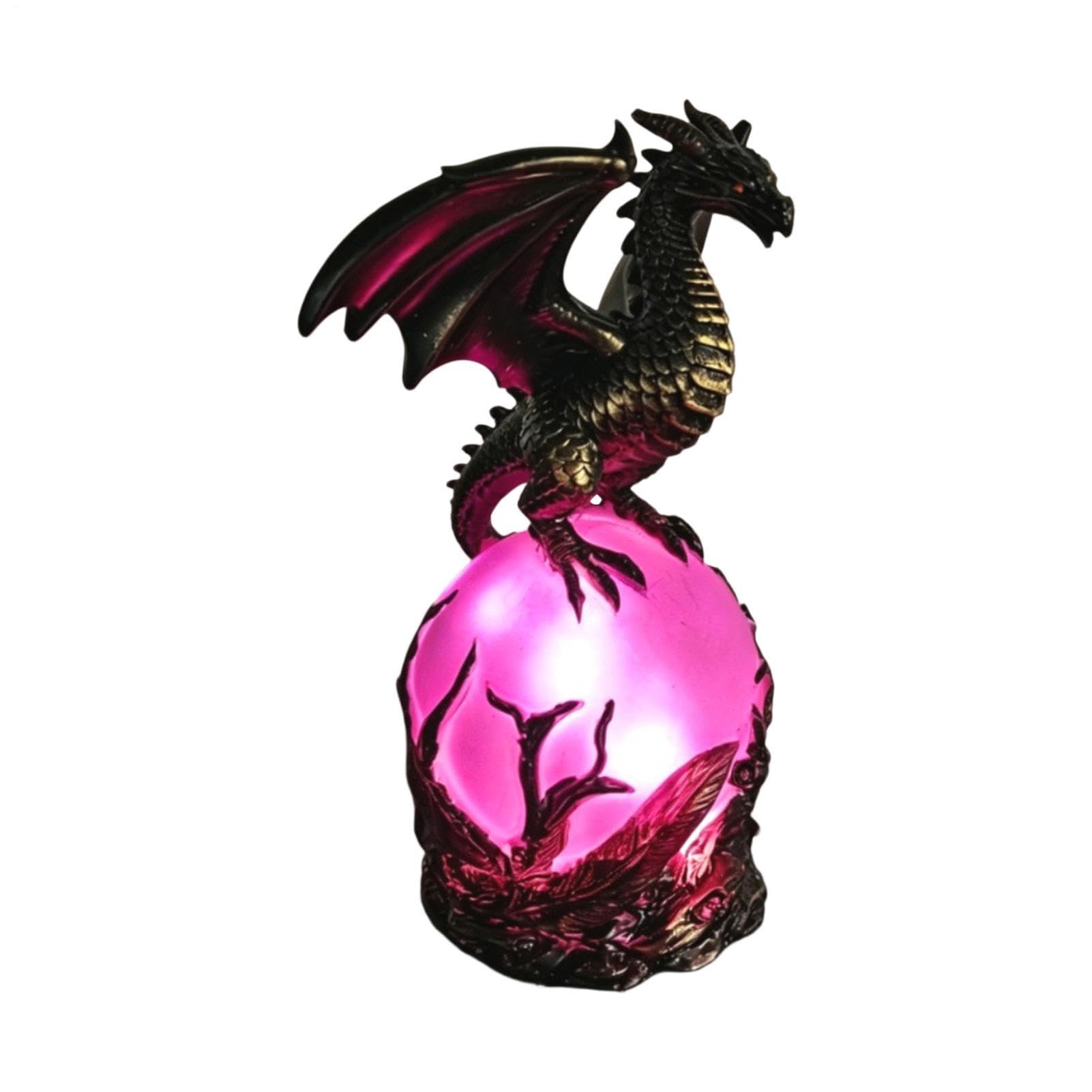 Dragon Lamp,Decorative Resin Gothic Dragon Egg | USB Novelty Animal Table Lamp | for Home Bedroom Bedside Nightstand Living Room Coffee Table Bookshelf Cabinet