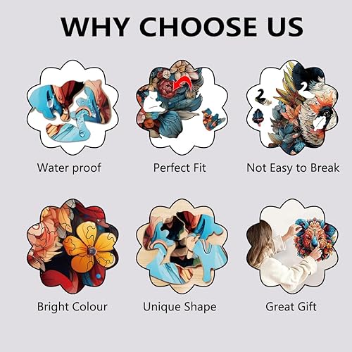 Miniatura 3 de Rompecabezas de madera de 2 piezas, rompecabezas de sol y luna para adultos, rompecabezas de corte de madera de forma única, el mejor regalo para