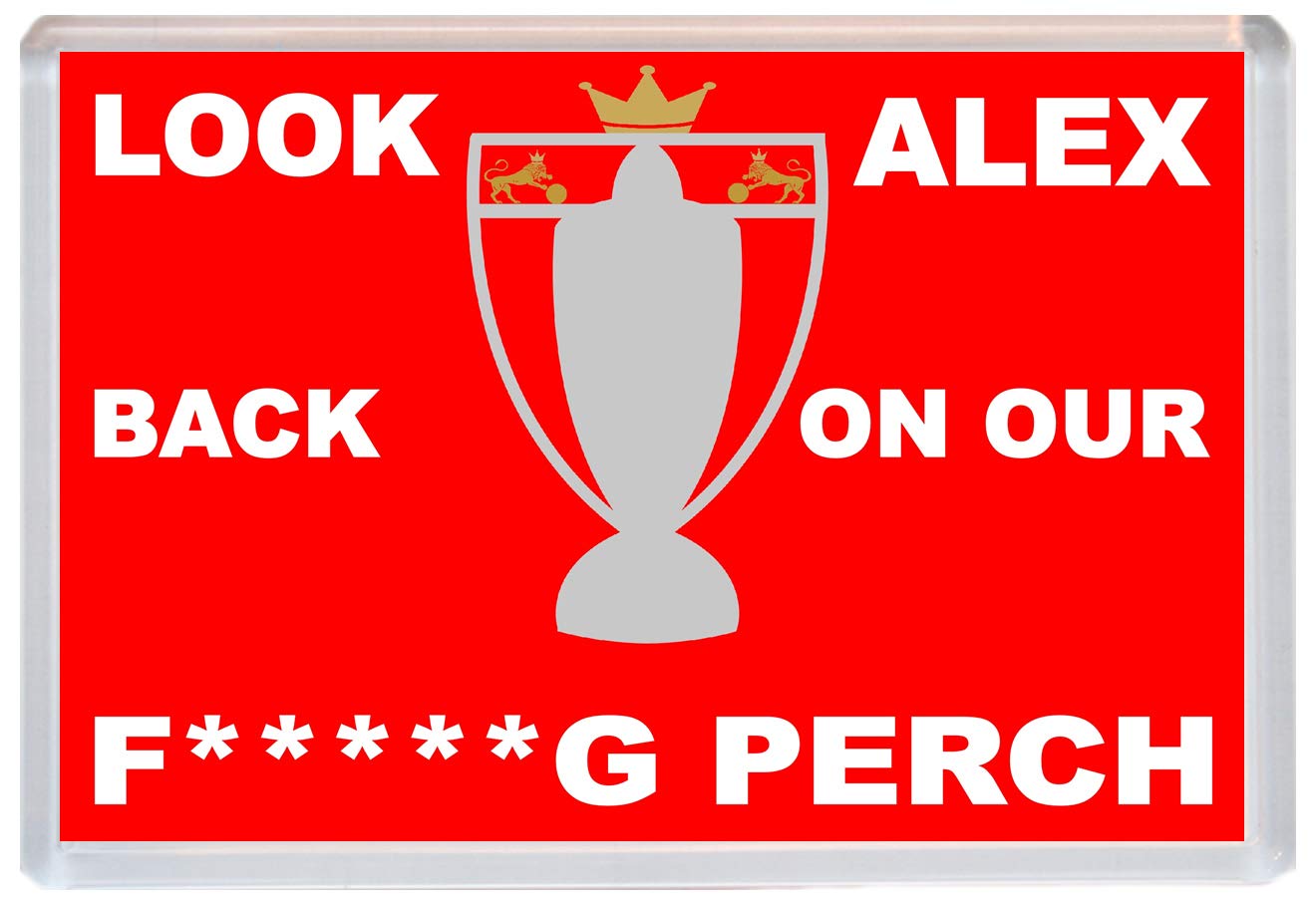 Look Alex - Back on Our Perch - Fridge Magnet 96 x 67 mm Jumbo Size Liverpool