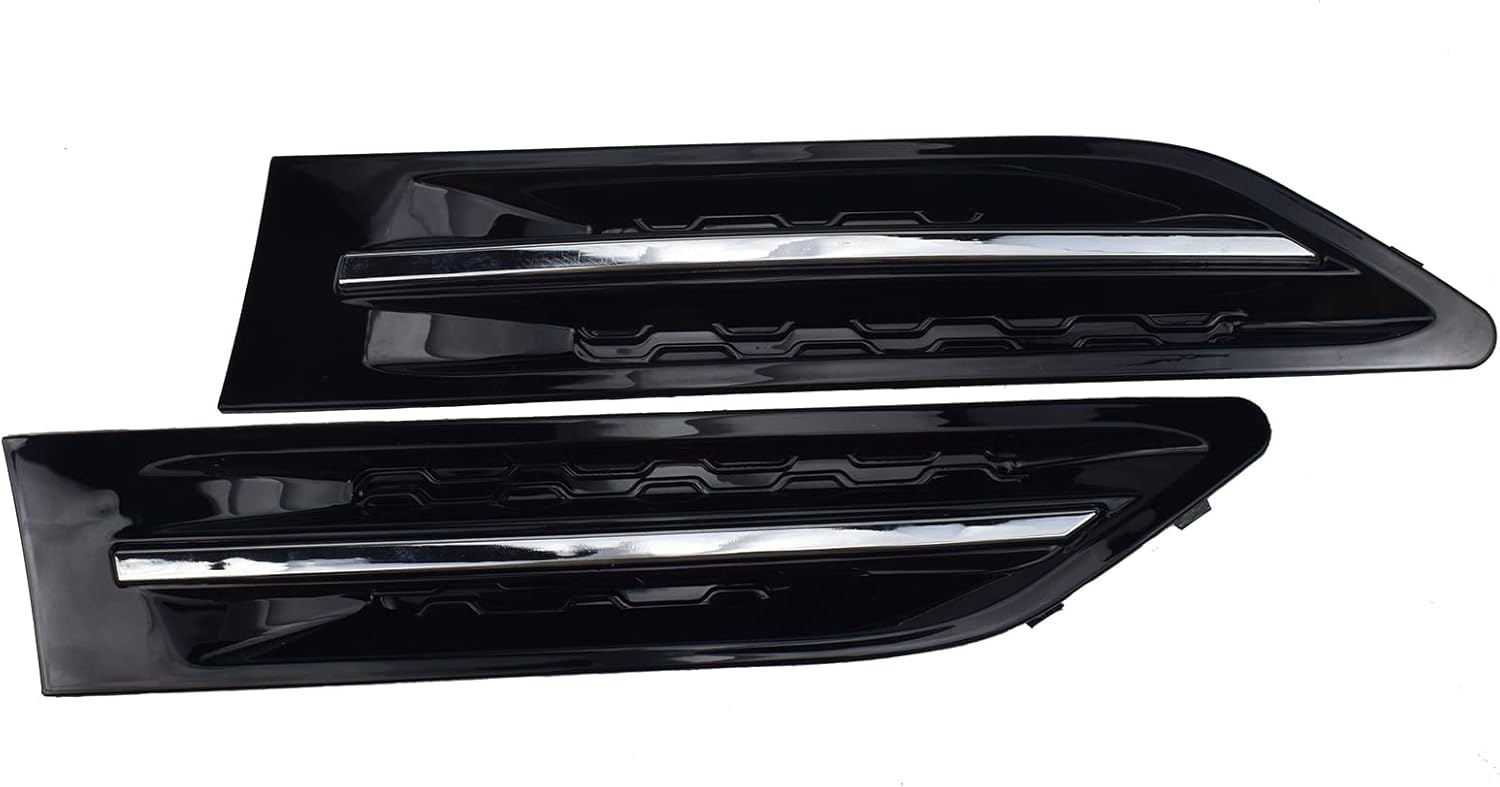 eGang Auto Front Left & Right 2PCS Fender Vent Garnish For Kia Optima 2011-2015 2.4L I4, Plastic, Black