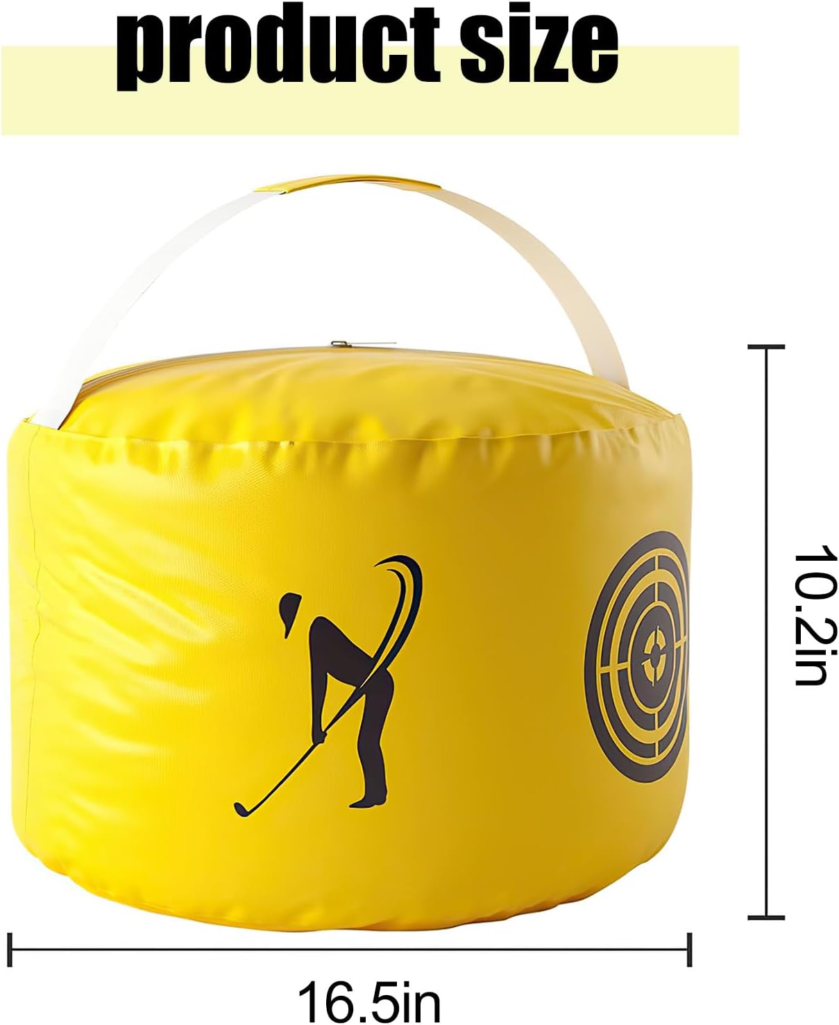 Golf Impact Bag | Golf Swing Trainer & Practice Tool for Beginners, Portable Power Hitting Smash Bag with Waterproof Durable Cover, Indoor Outdoor Golf Training Aids