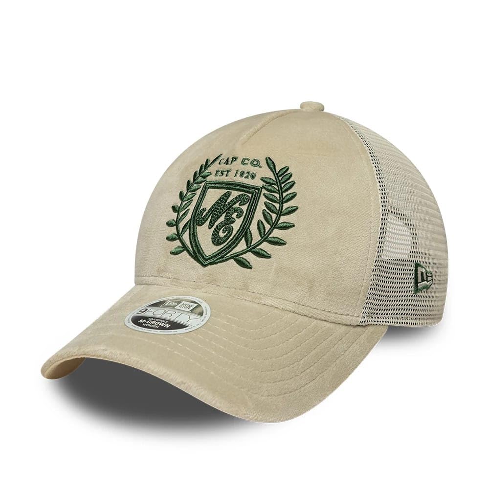 New Era Heritage Connect 9Forty Adjustable M-Crown Trucker Cap Beige โ image 1