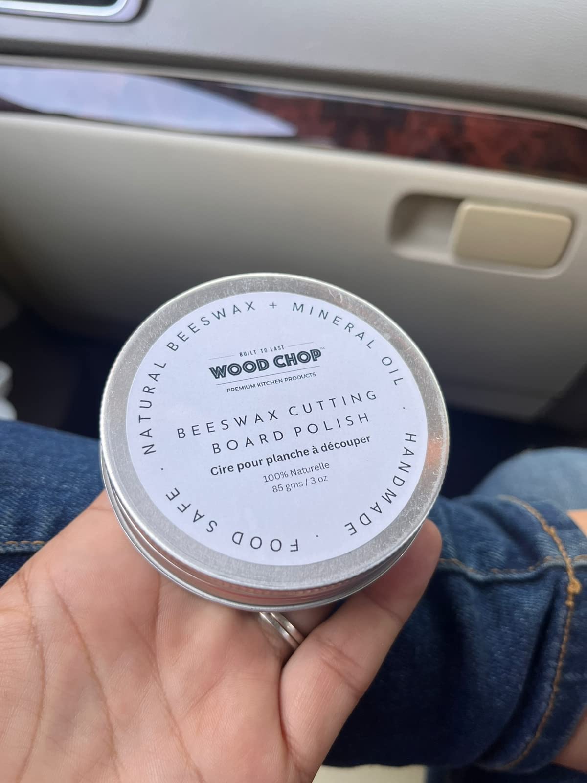 Wood Chop Wood Conditioner | 100% Natural Beeswax Blended with Mineral Oil | Food-Grade Finish for Wooden Cutting Boards, Cutlery & Furniture - 85 g 3
