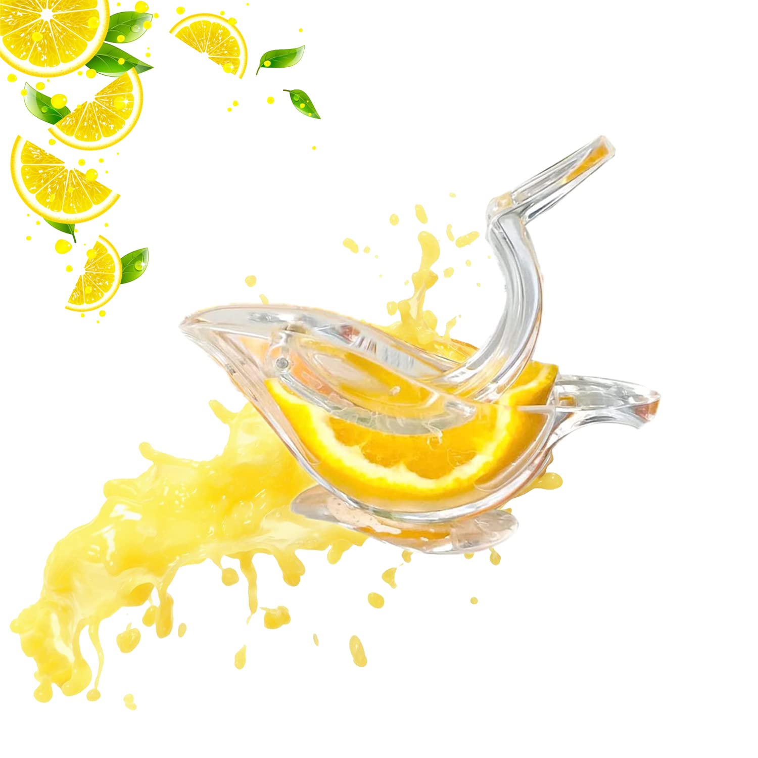 Bird Lemon Slice Squeezer - lime juicer application process