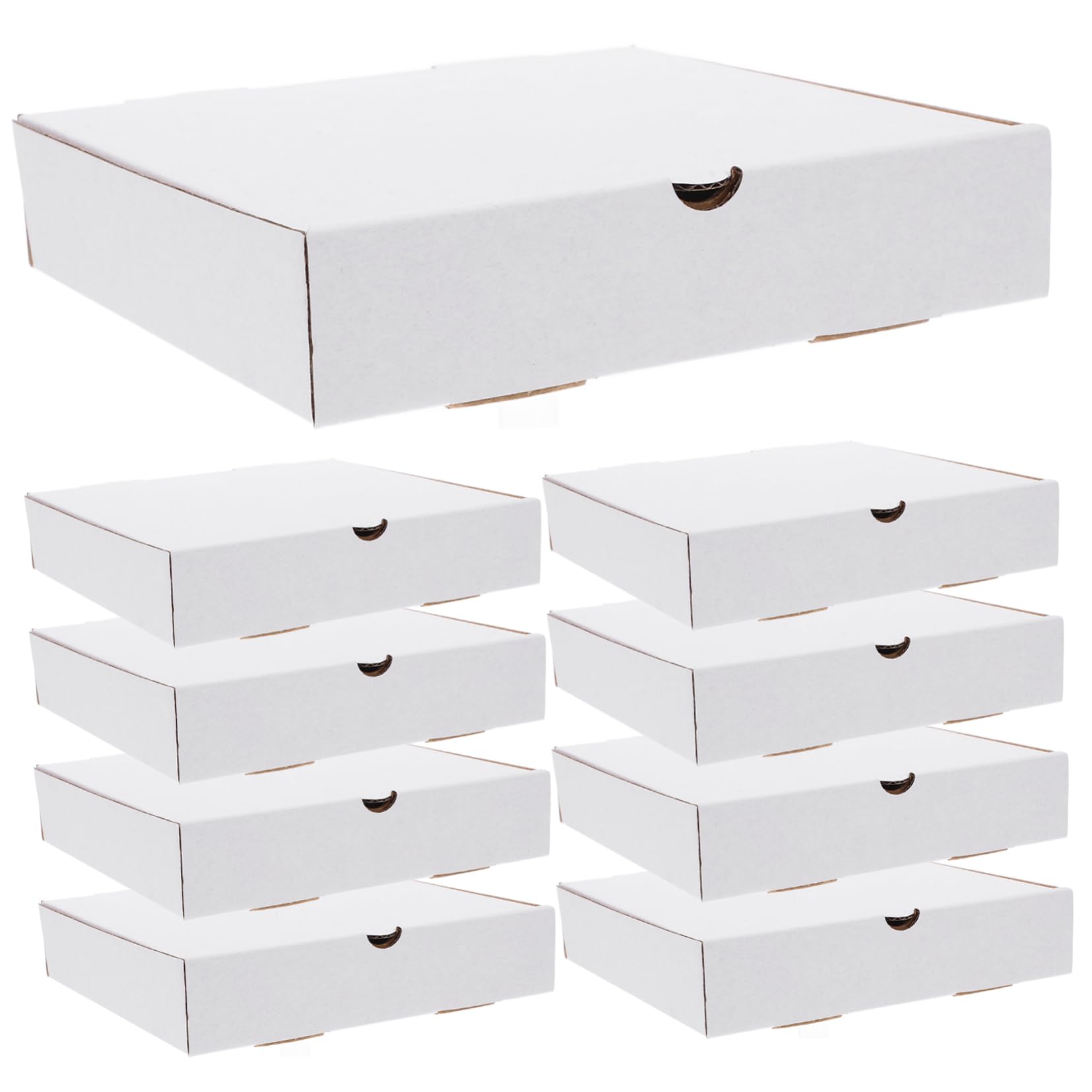 Homoyoyo Cajas de Pizza de Cartón Corrugado Color Claro 30 Piezas