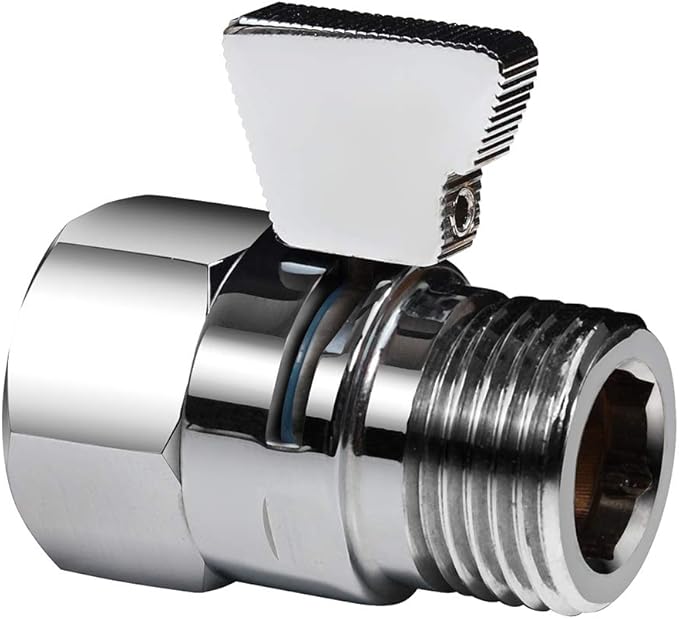 CRO DECOR Shower Shut Off Valve, Brass Shower Flow Control Valve G1/2