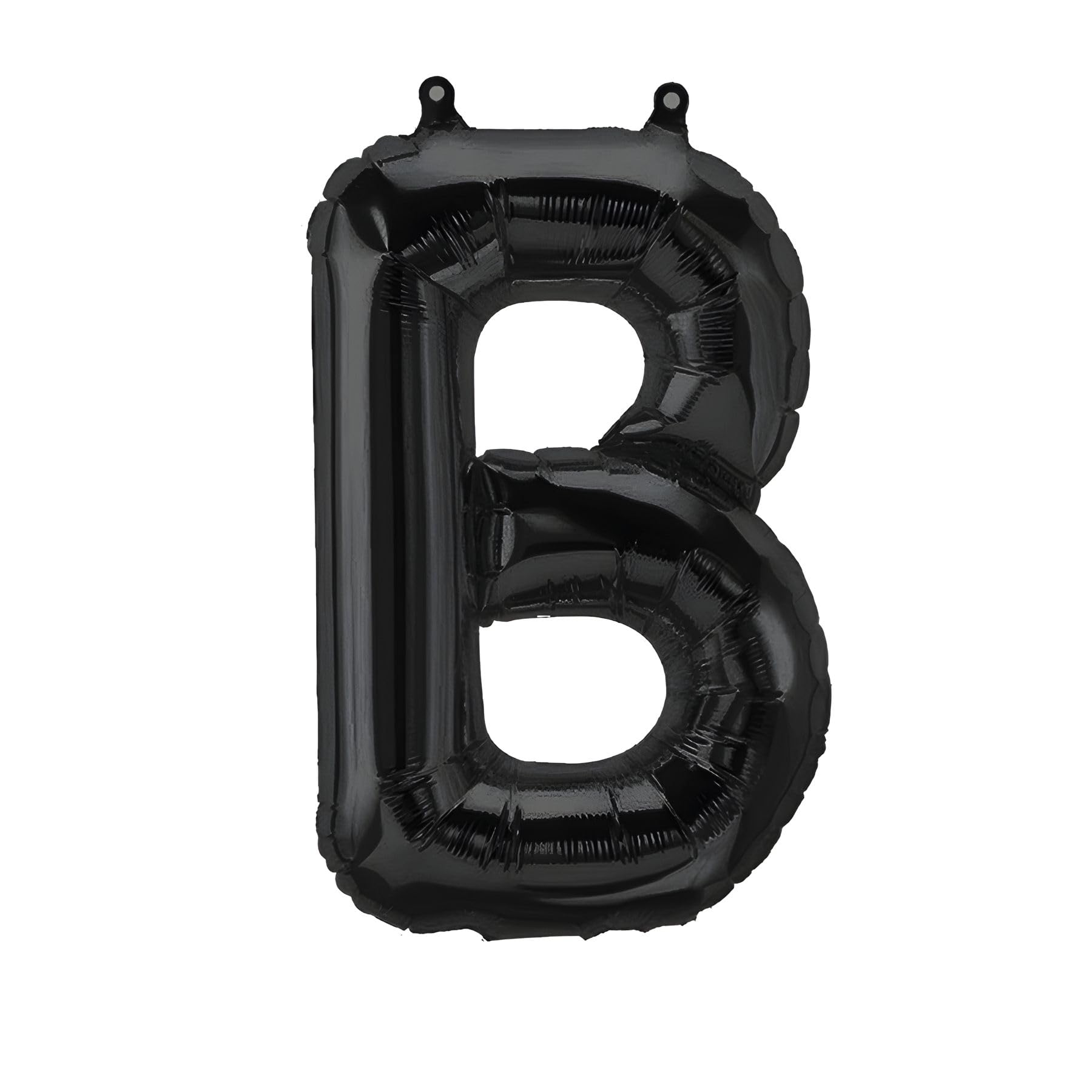 Foil Balloon Letter B Black 40 cm – Balloon Letter Decoration Party Balloon for Air Filling, Wedding, Birthday, New Year's Eve, Gift, Baby, Advertising, Window Display, Photo Booth, Name, Word