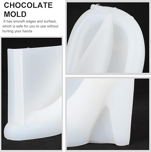 Miniatura 6 de Luxshiny Molde de tacones altos para joyería, moldes de fondant de silicona, molde de chocolate de tacón alto, moldes de chocolate, moldes de