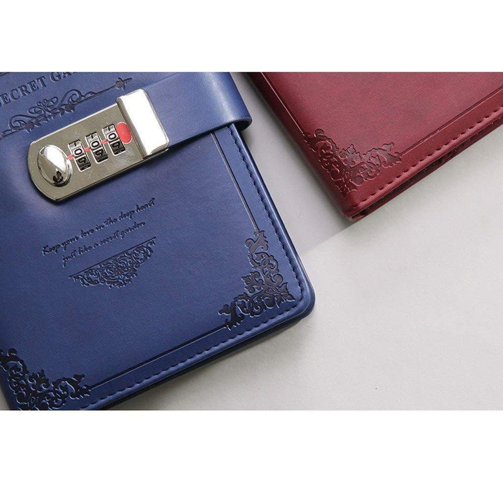 Journal taccuino rivista PU. Notebook in Pelle Retro Portable Password Blocco Note Blocco Note Multifunzione Diario di Blocco Multifunzione Diario Creativo Spessa Affari dell'ufficio Scolastico