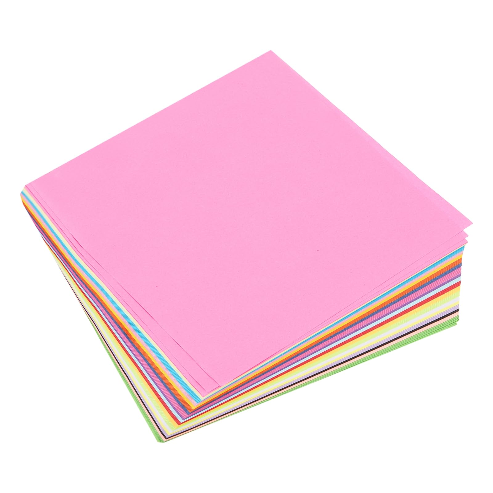 sourcing map 100 Sheet Origami Paper Double Sided 20 Colors (20x20cm)