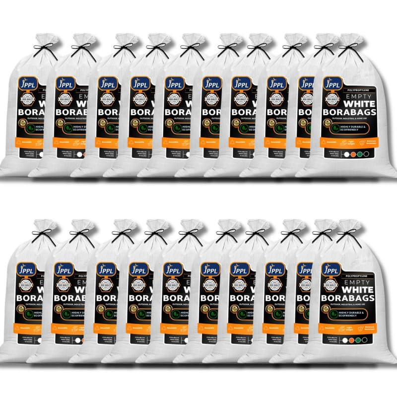 Image of White Gunny Bags 24 inchX40 inch Capacity 50 Kg, Large Bori of Packing of Food, Parcels Goods Items bori Bags Bora For Multipurpose Packing | Empty White Big Bora | Logistics, Household (20)