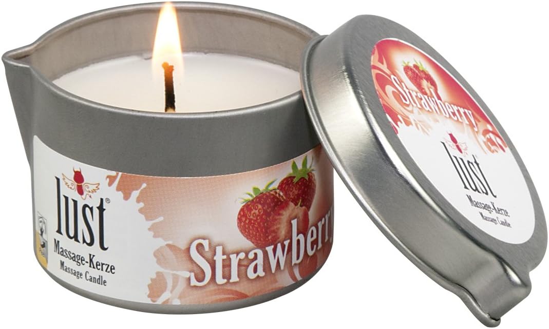 LUST Massage Candle Strawberry, 50 ml,White,06102320000