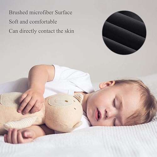 Miniatura 5 de PiccoCasa Sábana bajera ajustable de microfibra y poliéster de calidad con capa de membrana de TPU de cinco caras, 1 sábana bajera ajustable que se