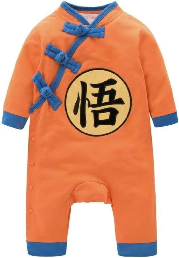 ELSKY Toddler Kid Baby Boy Girl Goku Dumpling One Piece Jumpsuit Romper Clothes