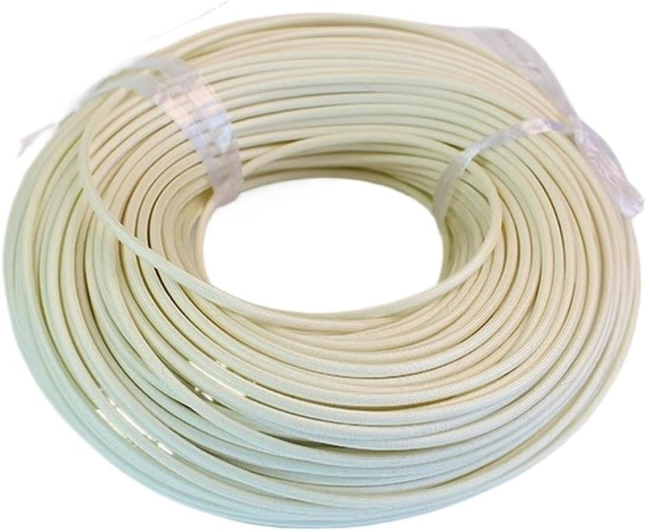 Gaine de rangement de câbles, gaine isolante en fibre de verre souple tressée haute température de 1 à 60 mm de diamètre | 2.5*500cm