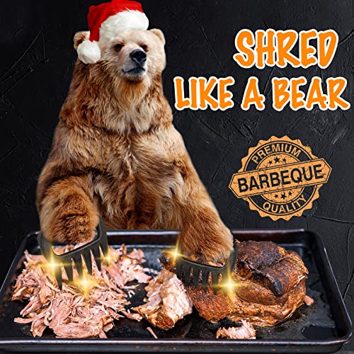 Meat Claws For Shredding, Solid Heavy Duty Meat Shredder Tool Bear Claws - Funny Stocking Stuffers For Men Dad- Smoker Grill Accessories For Bbq Gifts For Men - One Pair #TOP5