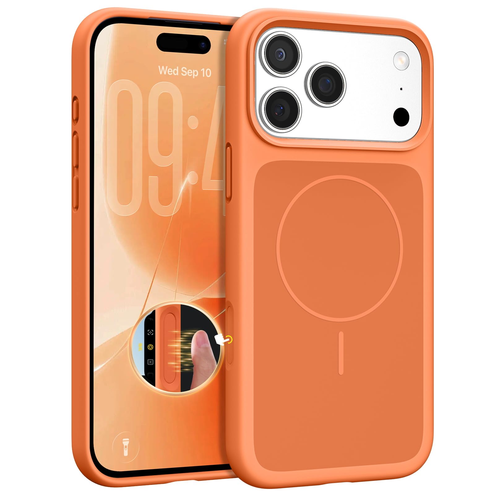 Telaso Silikon für iPhone 17 Pro Max Hülle mit Magsafe, Hand