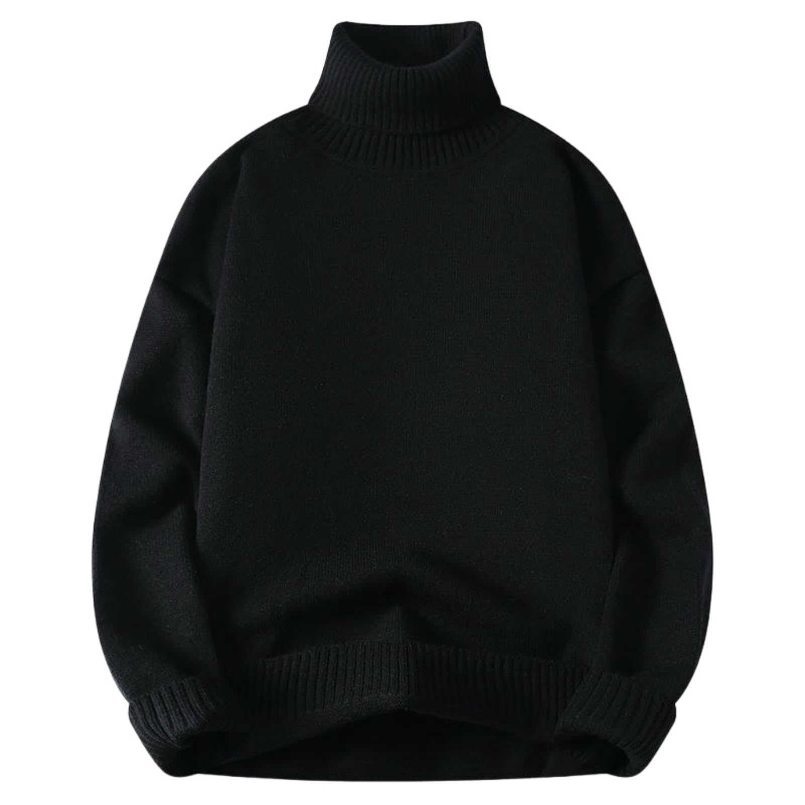Pull en tricot à col haut idéal pour le bureau et sorties urbaines