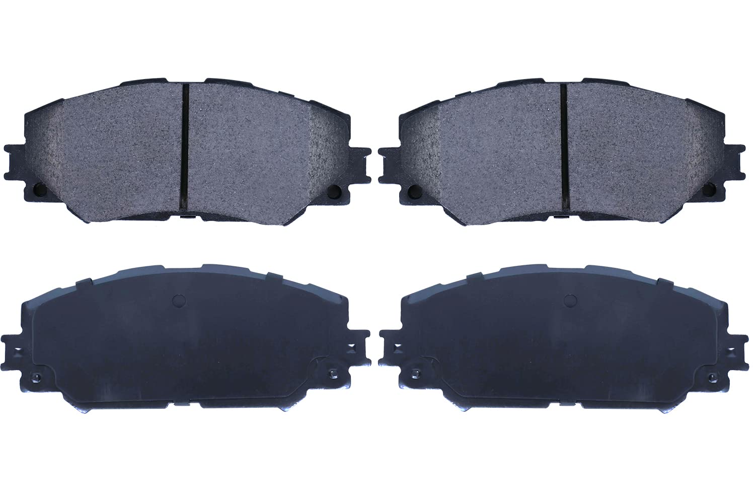 Front Rear Brakes Pad Automotive Premium Ceramic Disc Brake Pads Set Vehicle Replacement Part for Lexus Infiniti Nissan Dodge Attitude Hyundai Accent (D1210, Front)