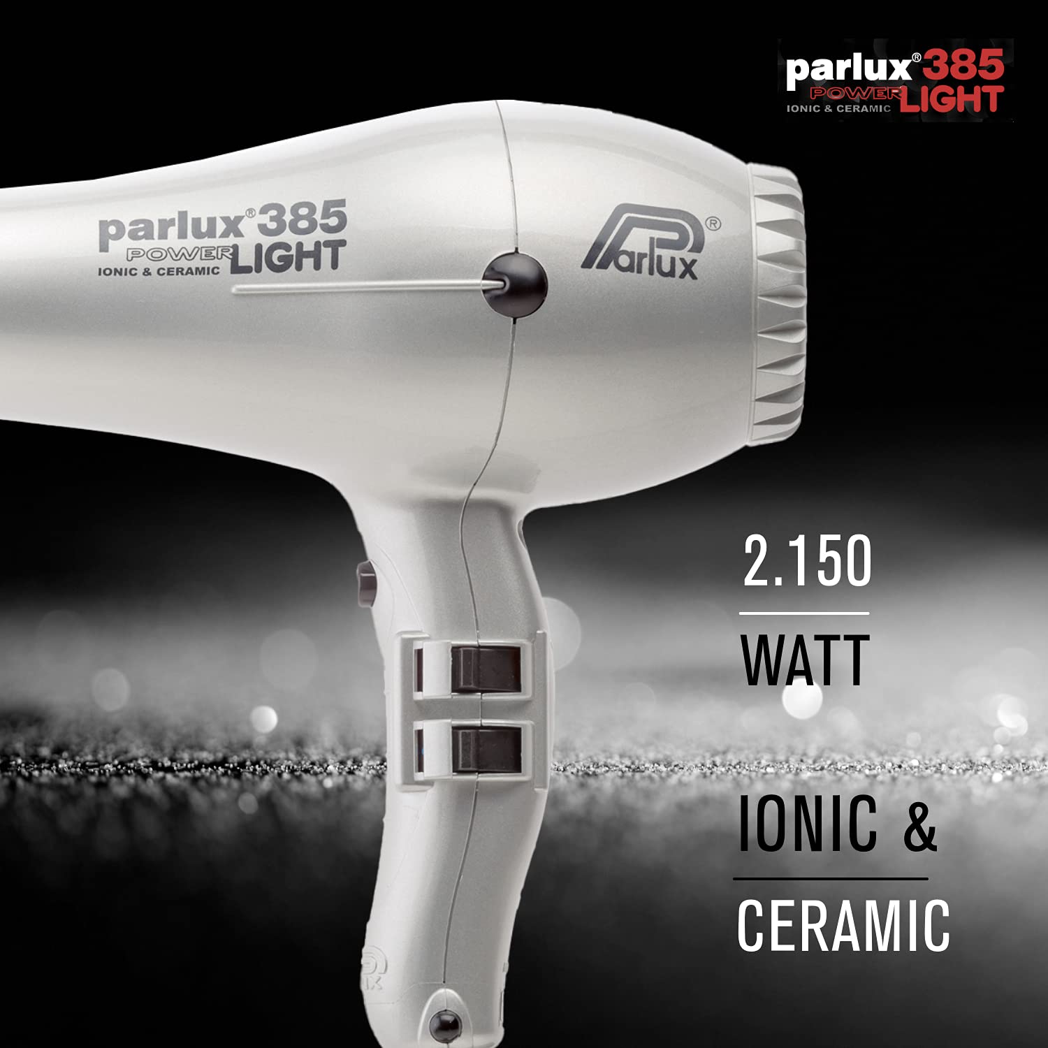 Parlux 385 Powerlight Ionic & Ceramic Plata - secador