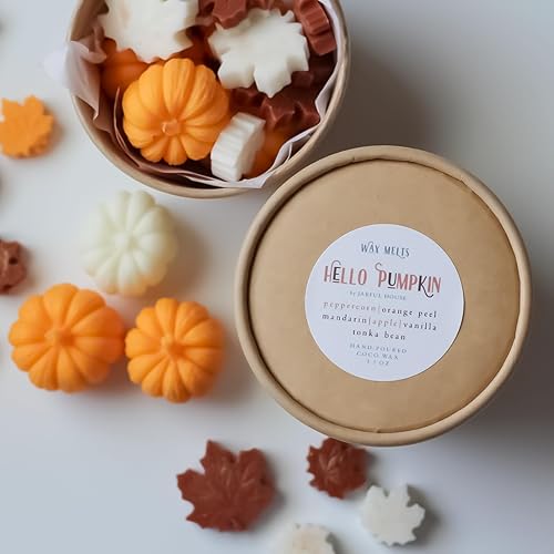Miniatura 2 de Jarful House Wax Melts Hello Pumpkin  Strong Scented Wax Tarts Peppercorn Orange Apple Vanilla Mandarin Tonka Bean