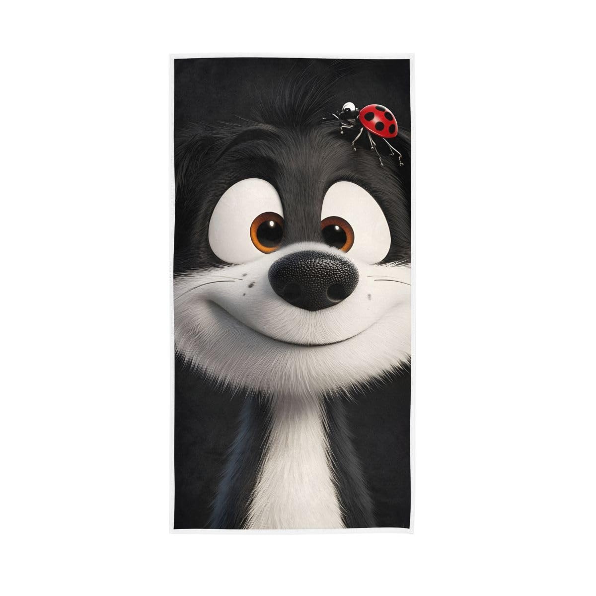 HUYGD Cartoon Cute Puppy Hand Towel, Multipurpose Shower Towels for Hand, Face, Hair, Bath 15 x 30 Inches