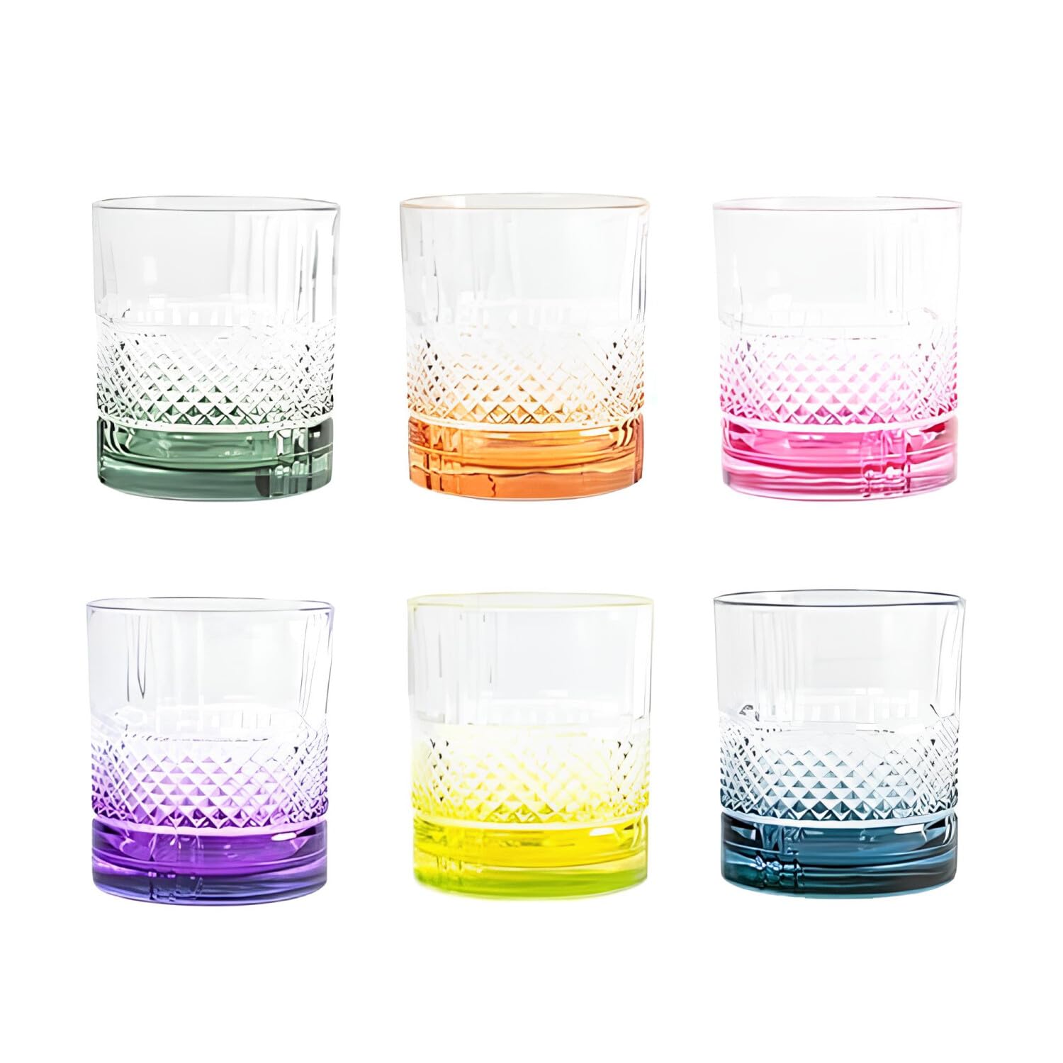 RCR Brillante Set 6 Bicchieri in Vetro Colorati cl34, 1453634