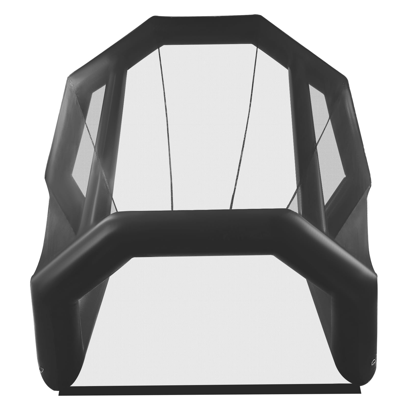 Red de golf, 3.5 x 3.0 x 3.0 m, jaula de práctica de golf inflable resistente con soplador y hebilla de tierra, plegable, para práctica de golf, para entrenamiento en interiores y exteriores