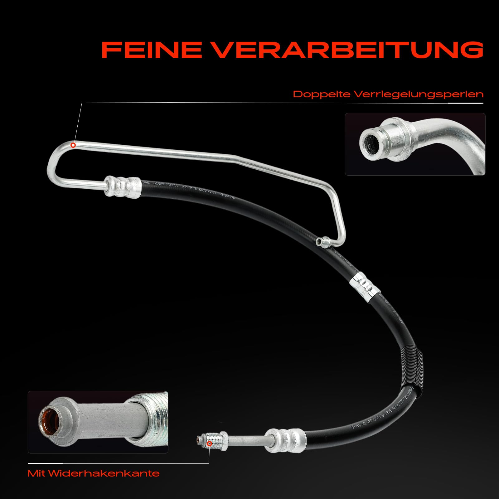 Frankberg 1x Hydraulikschlauch Lenkung Kompatibel mit Sprinter 35-T Bus B906 311 CDI 315 CDI 315 CDI Sprinter 3-T Bus B906 211 CDI 215 CDI Replace# 9064663781