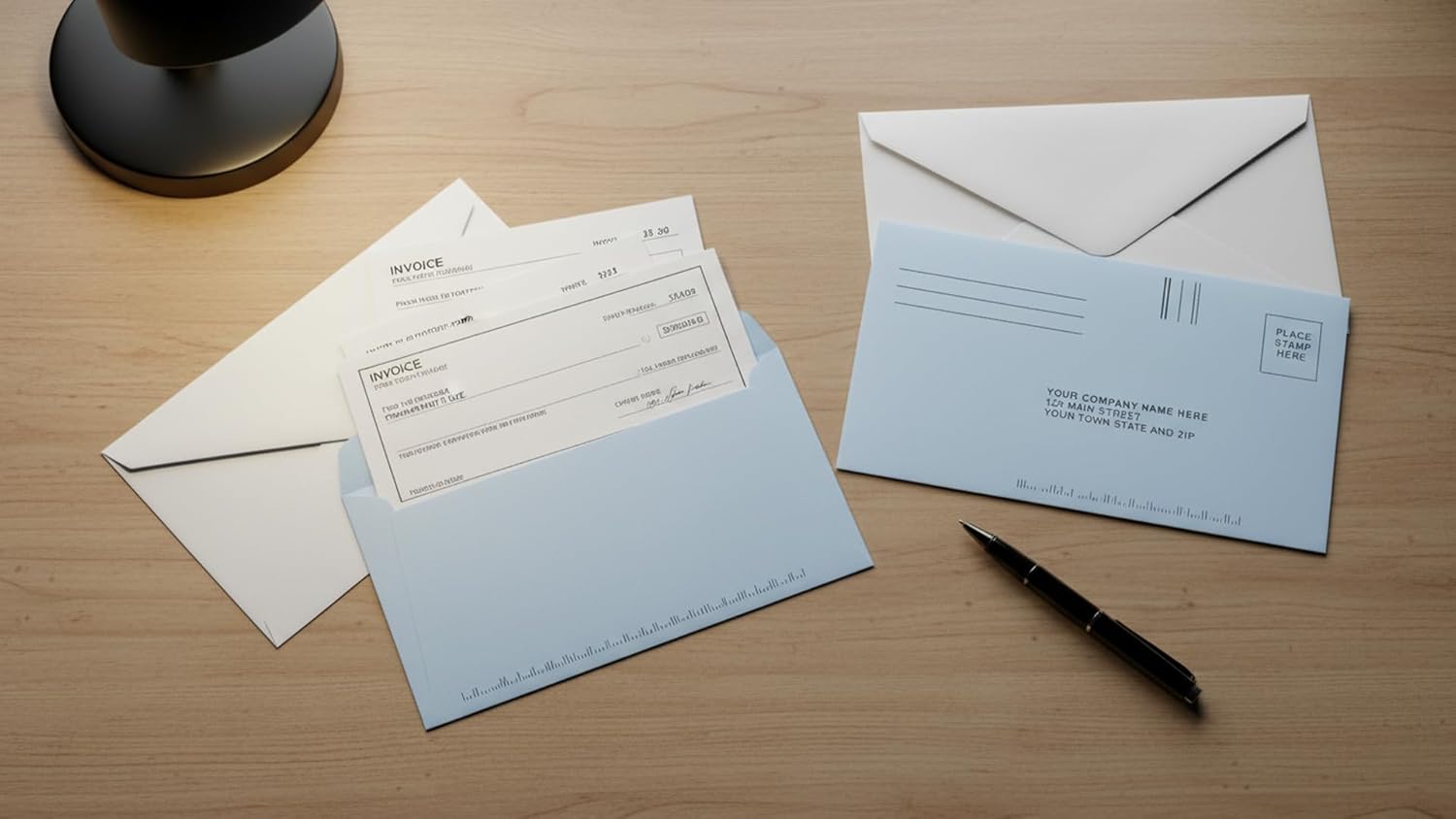 634CR Blue #6 3/4 Courtesy Reply Envelopes 6 1/2 x 3 5/8" QTY 250