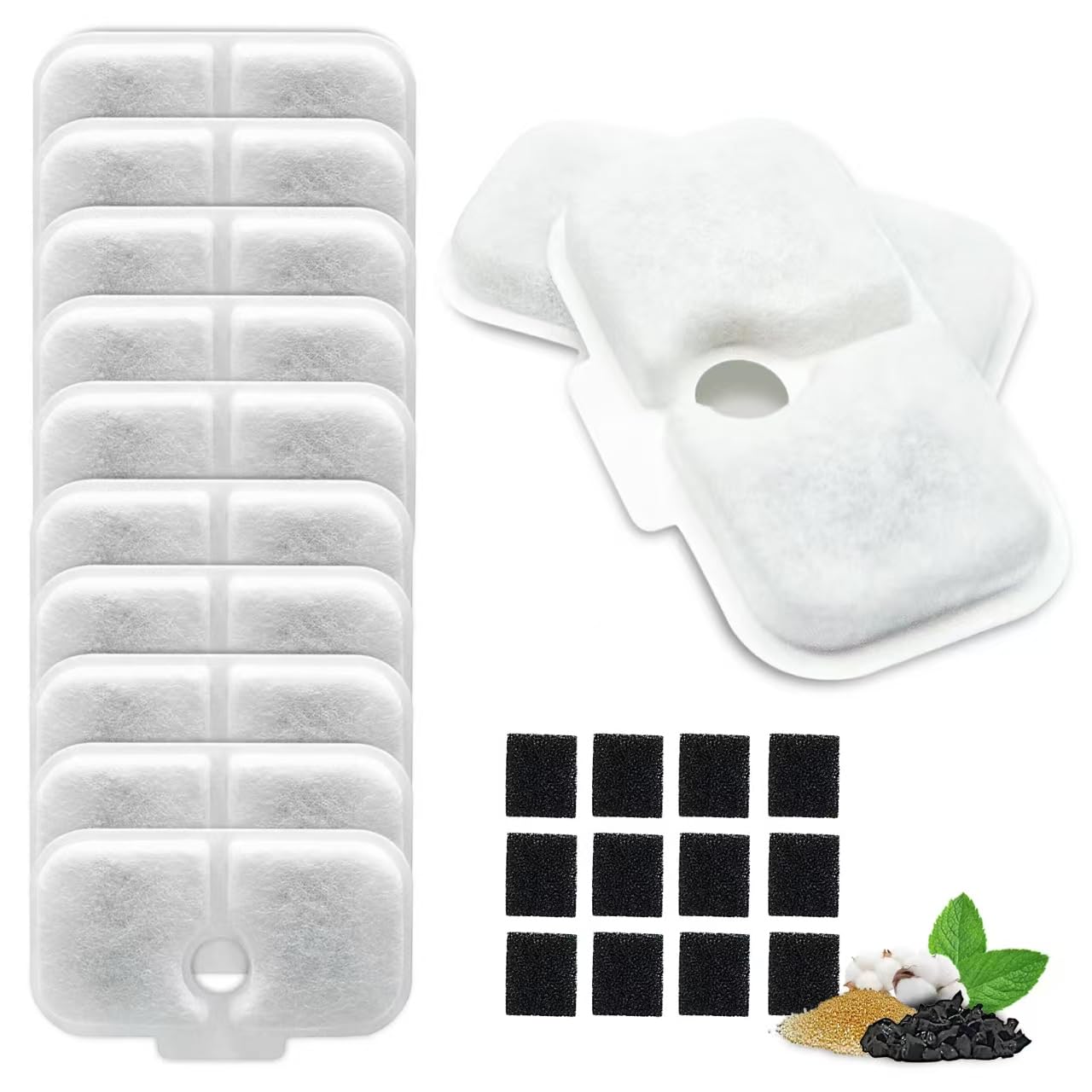 交換用フィルター 6個パック PETLIBROカプセルペット噴水 PLWF005/PLWF115/WF105に対応