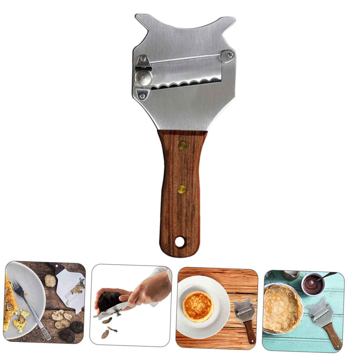 Unomor 2Pcs Truffle Shaver Cheese Slicer Kitchen Tool for Chocolate Cheese Truffle Shaving for Home Chefs and Baking Enthusiasts