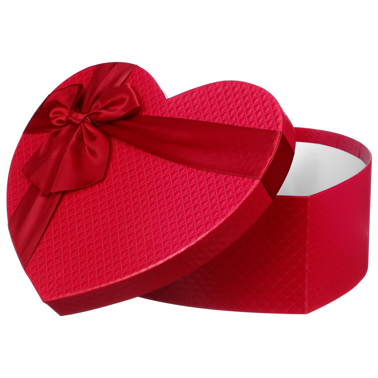Healeved Wedding Packing Box Heart Shape Storage Container 9 Inch Red Candy Box for Party Anniversary Birthday Decoration