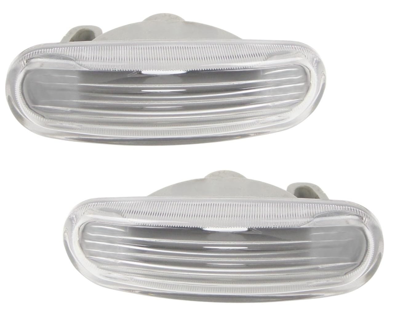 EASYSHOP24H Set 2 Fanale Fanalino Freccia Laterale Sinistro Destro Compatibile Per Panda Doblo Idea Multipla Grande Punto Stilo Musa Indicatore di Direzione Crystal Trasparente