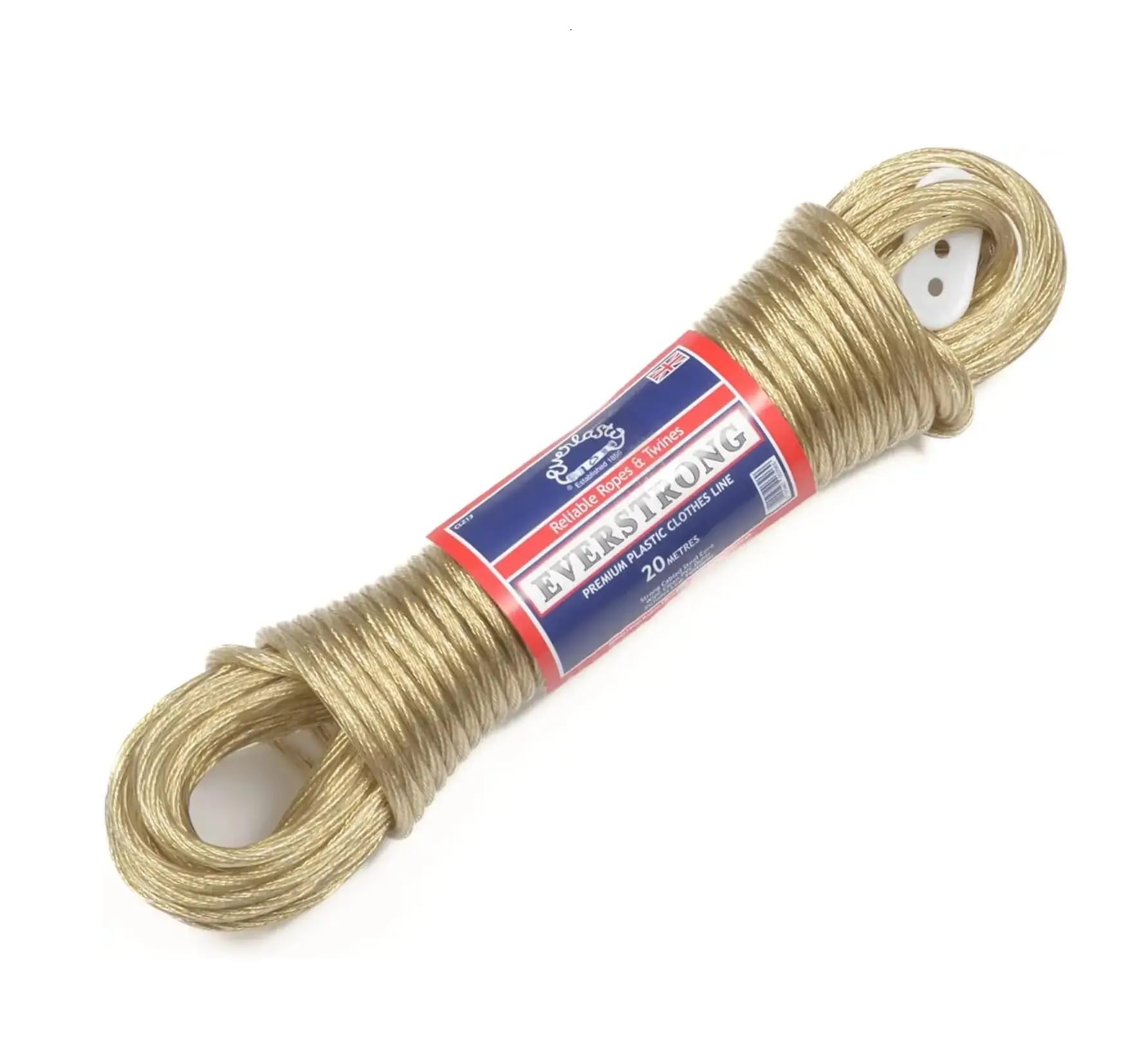 Everlasto 'Everstrong' Premium Quality Steel Core PVC Clothesline Washing Line 4.7mm Thick (Gold, 4.7mm x 50M)