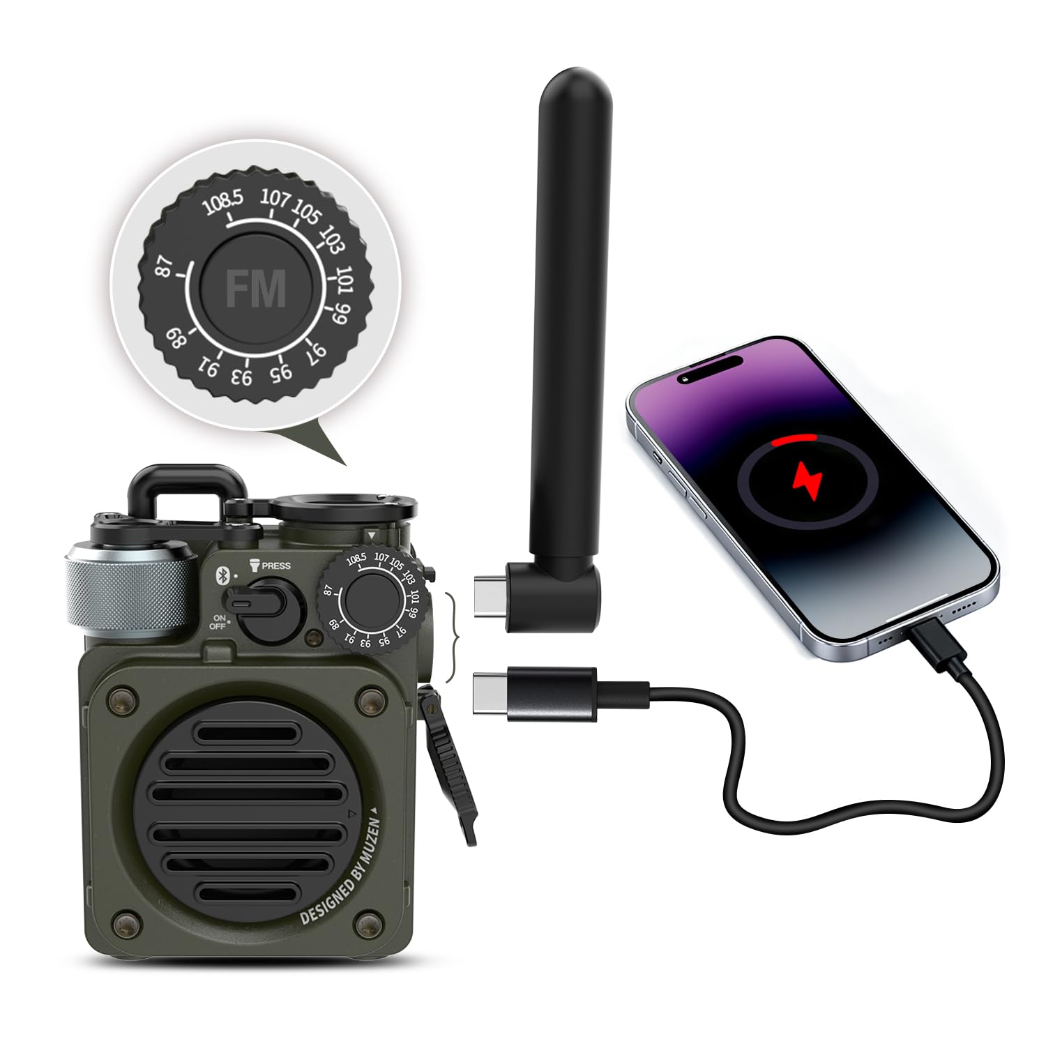 Amazon.co.jp: MUZEN Wild Mini 3 Bluetooth スピーカー 【第3世代