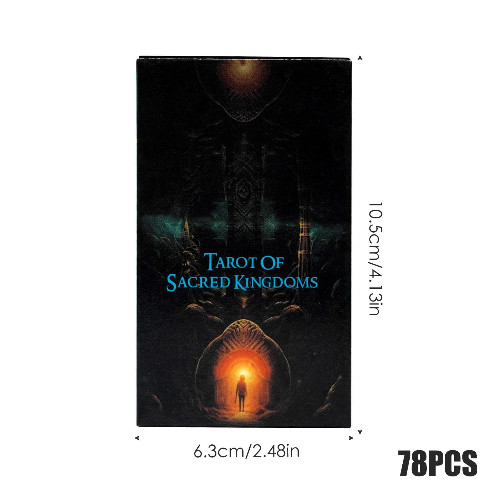 Sacred Kingdoms Tarot, Fortune Counting Deck Mystical Tarot Cards, Nowicjusz Tarot Divination Tools, 78 kart tarota, Pokład na karty duchowe, zaawansowana talia tarota