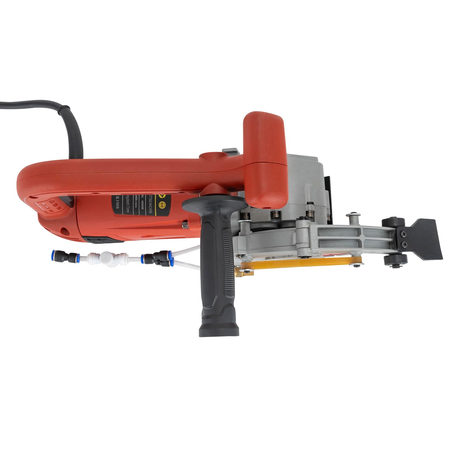 Sierra eléctrica para hormigón, 4800 W, 5000 rpm, hoja de diamante de 190 mm, profundidad de corte de 71 mm, refrigeración por agua, bajo polvo, para pared de hormigón y ladrillo