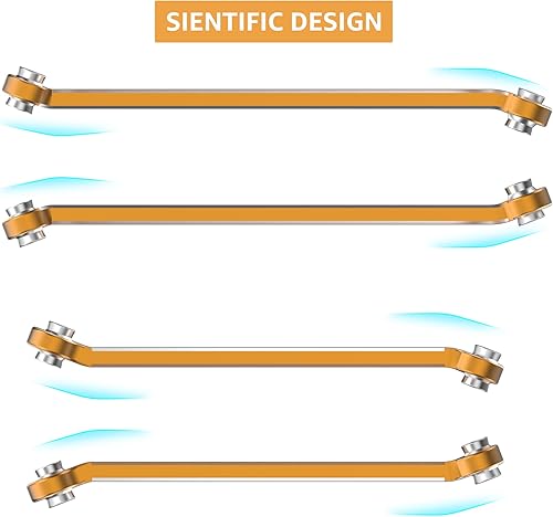 Miniatura 2 de COOWOO Varillaje RC, juego de eslabones de chasis de alta liquidación, piezas de actualización para 118 UTB18 RC Crawler Car, hecho de aleación de