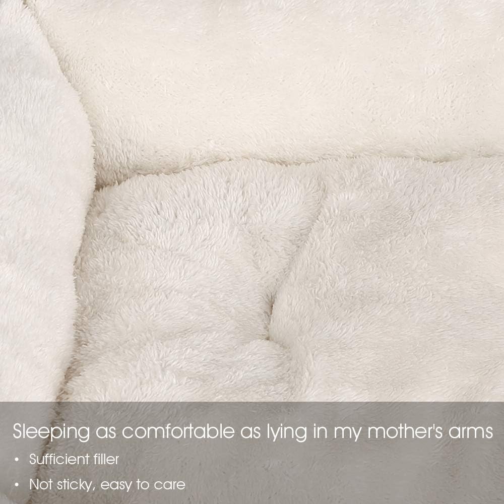 JEMA Rectangle Dog Bed - Lounger for Dogs & Cats with Self Warming Cozy Inner Plush Cushion, Non Slip Waterproof Bottom, Medium Cuddler Pet Bed with Removable Pillow
