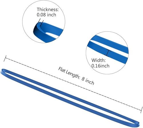 Vista 10 de Coopay 180 bandas de goma grandes, resistente para papeleras, bandas elásticas fuertes para suministros de oficina, latas de basura, carpetas
