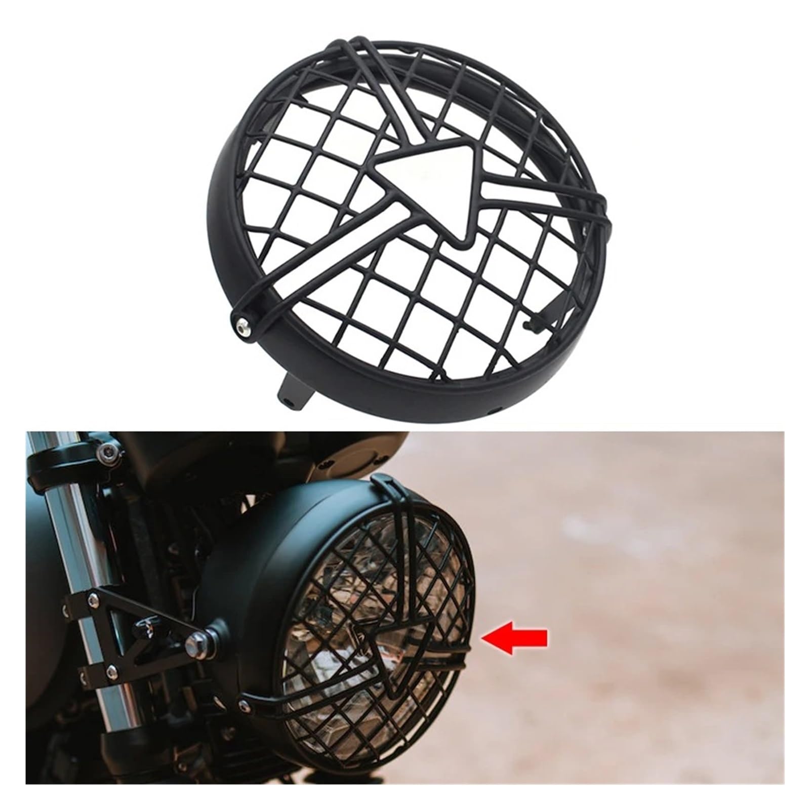 Amazon | オートバイヘッドライト カバー ボンネビル用 T100用 T120用