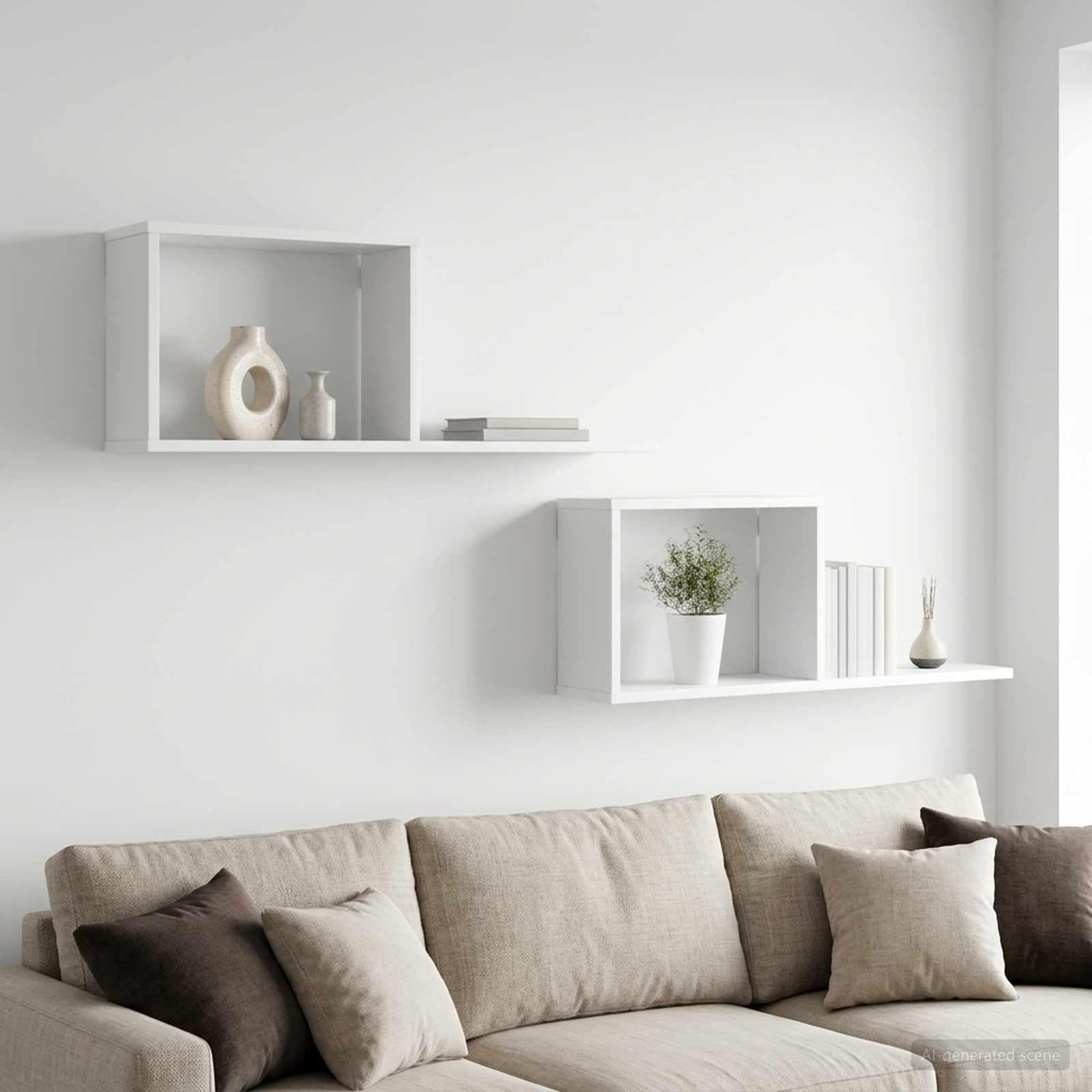 vidaXL Estantes flotantes 2 uds. Blanco 80 x 15 x 30 cm