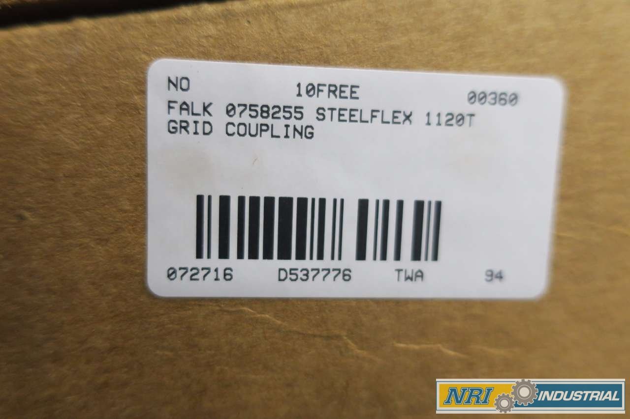 NEW FALK 0758255 STEELFLEX 1120T GRID COUPLING D537776